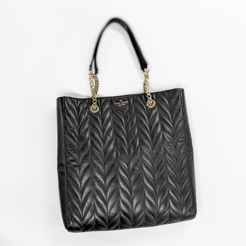 Kate Spade Briar Lane Quilted Slim North South Genuine Leather Shoulder Bag